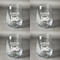 Transportation Set of Four Personalized Stemless Wineglasses (Approval)