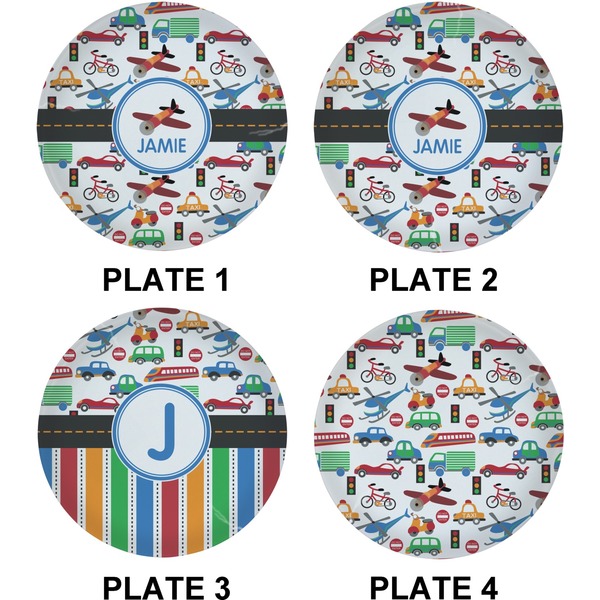 Transportation Set of Lunch / Dinner Plates (Approval)
