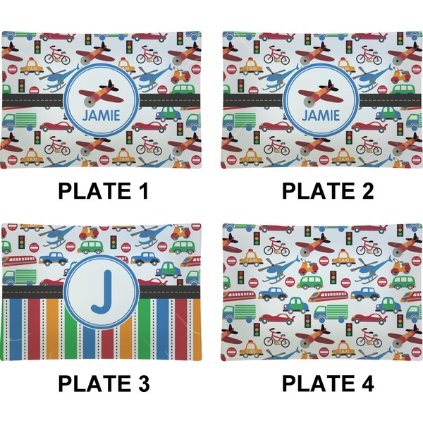 Transportation Set of Rectangular Appetizer / Dessert Plates (Approval)