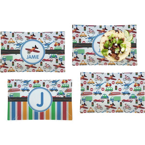 Transportation Set of Rectangular Dinner Plates