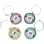 Transportation Wine Charms (Set of 4) (Personalized)