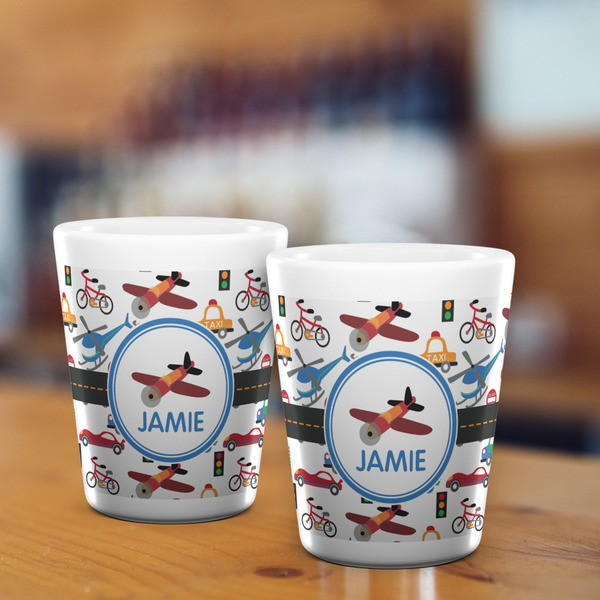 Transportation Shot Glass - White - LIFESTYLE