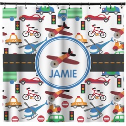 Transportation Shower Curtain - Custom Size (Personalized)