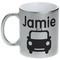 Transportation Metallic Silver Mug (Personalized)