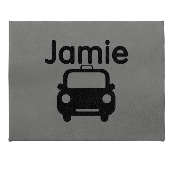 Transportation Small Engraved Gift Box with Leather Lid - Approval