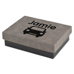 Transportation Small Gift Box w/ Engraved Leather Lid (Personalized)