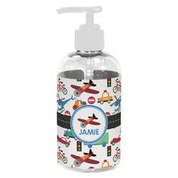 Transportation Plastic Soap / Lotion Dispenser (8 oz - Small - White) (Personalized)