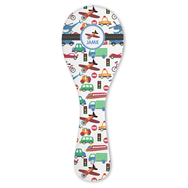 Custom Transportation Ceramic Spoon Rest (Personalized)