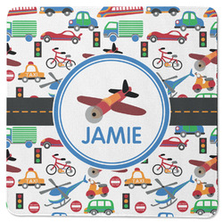 Transportation Square Rubber Backed Coaster (Personalized)