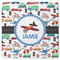 Transportation Square Rubber Backed Coaster (Personalized)