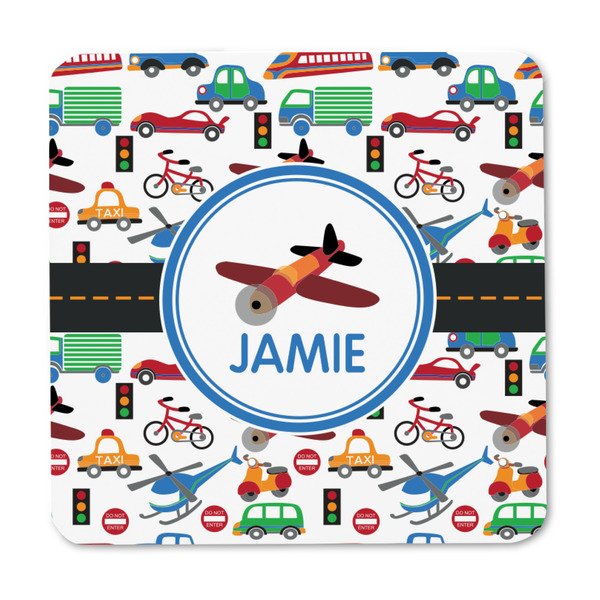 Transportation Square Fridge Magnet - FRONT