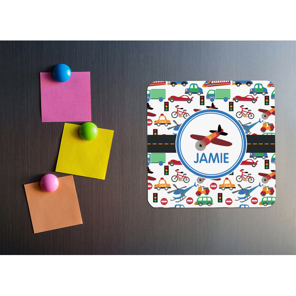 Transportation Square Fridge Magnet - LIFESTYLE