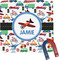 Transportation Square Fridge Magnet (Personalized)