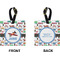 Transportation Square Luggage Tag (Front + Back)