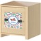 Transportation Square Wall Decal on Wooden Cabinet