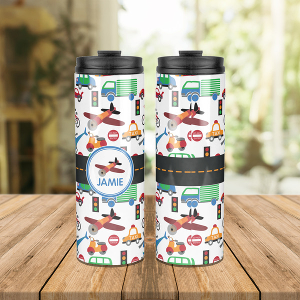 Transportation Stainless Steel Tumbler - Lifestyle