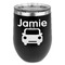 Transportation Stemless Stainless Steel Wine Tumbler - Black - Double Sided (Personalized)