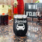 Transportation Stainless Wine Tumblers - Black - Single Sided - In Context