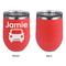 Transportation Stainless Wine Tumblers - Coral - Single Sided - Approval