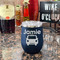 Transportation Stainless Wine Tumblers - Navy - Double Sided - In Context