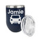 Transportation Stainless Wine Tumblers - Navy - Single Sided - Alt View