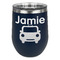 Transportation Stainless Wine Tumblers - Navy - Single Sided - Front