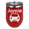 Transportation Stainless Wine Tumblers - Red - Single Sided - Front