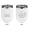 Transportation Stainless Wine Tumblers - White - Double Sided - Approval