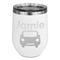 Transportation Stemless Stainless Steel Wine Tumbler - White - Single Sided (Personalized)