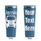 Transportation Steel Blue RTIC Everyday Tumbler - 28 oz. - Front and Back