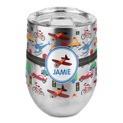 Transportation Stemless Wine Tumbler - Full Print (Personalized)