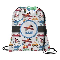 Transportation Drawstring Backpack (Personalized)