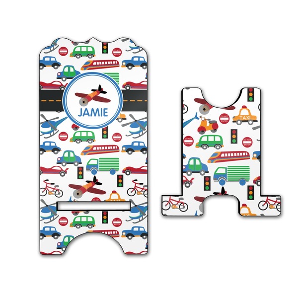 Transportation Stylized Phone Stand - Front & Back - Large