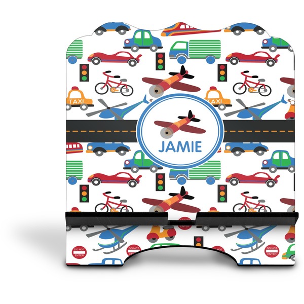 Transportation Stylized Tablet Stand - Front without iPad