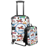 Transportation Kids 2-Piece Luggage Set - Suitcase & Backpack (Personalized)