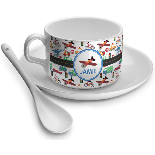 Custom Transportation Tea Cup - Single (Personalized)