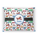 Transportation Rectangular Throw Pillow Case - 12"x18" (Personalized)