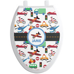 Transportation Toilet Seat Decal - Elongated (Personalized)
