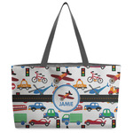 Transportation Beach Totes Bag - w/ Black Handles (Personalized)