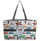 Transportation Beach Totes Bag - w/ Black Handles (Personalized)
