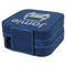 Transportation Travel Jewelry Boxes - Leather - Navy Blue - View from Rear