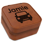 Transportation Travel Jewelry Box - Rawhide Leather (Personalized)