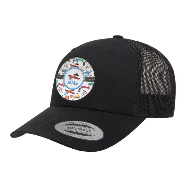 Custom Transportation Trucker Hat - Black (Personalized)
