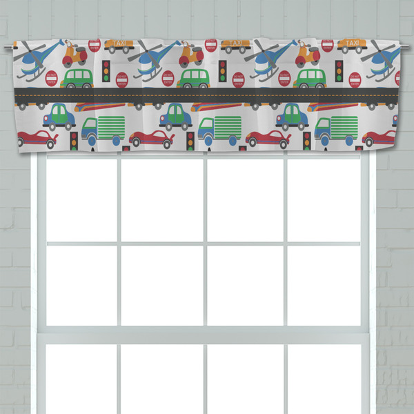 Transportation Valance - Closeup on window