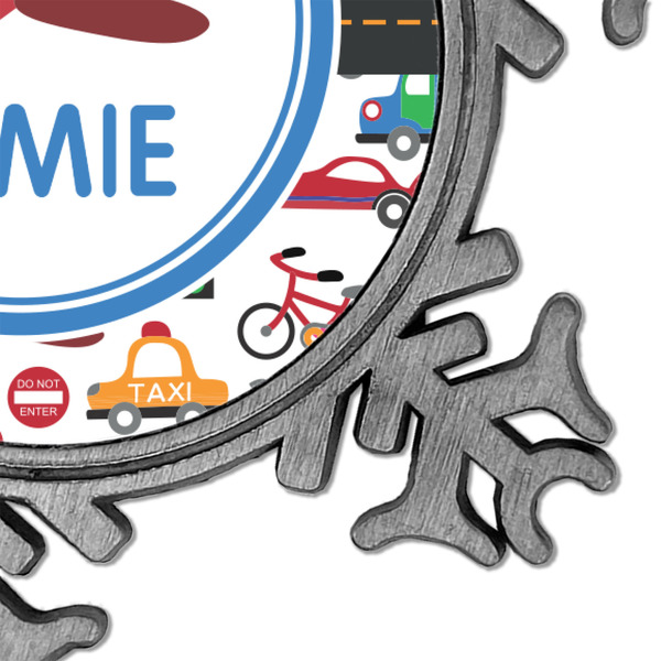 Transportation Vintage Snowflake - Detail