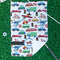 Transportation Waffle Weave Golf Towel - In Context