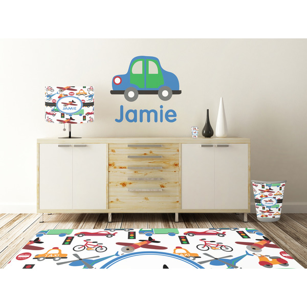 Transportation Wall Graphic Decal Wooden Desk