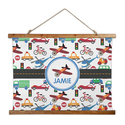 Transportation Wall Hanging Tapestry - Wide (Personalized)