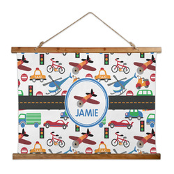 Transportation Wall Hanging Tapestry - Wide (Personalized)