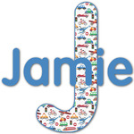Transportation Name & Initial Decal - Custom Sized (Personalized)
